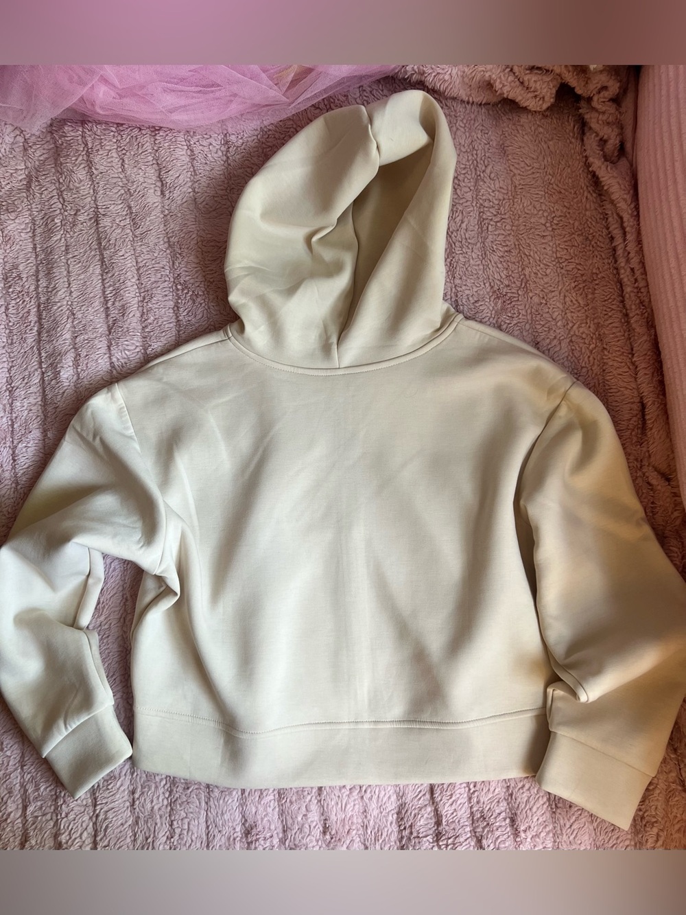 A New Day Cream Full-Zip Scuba Hoodie | Size Large | NWT | Fall Layering 🍂 - Picture 5 of 6